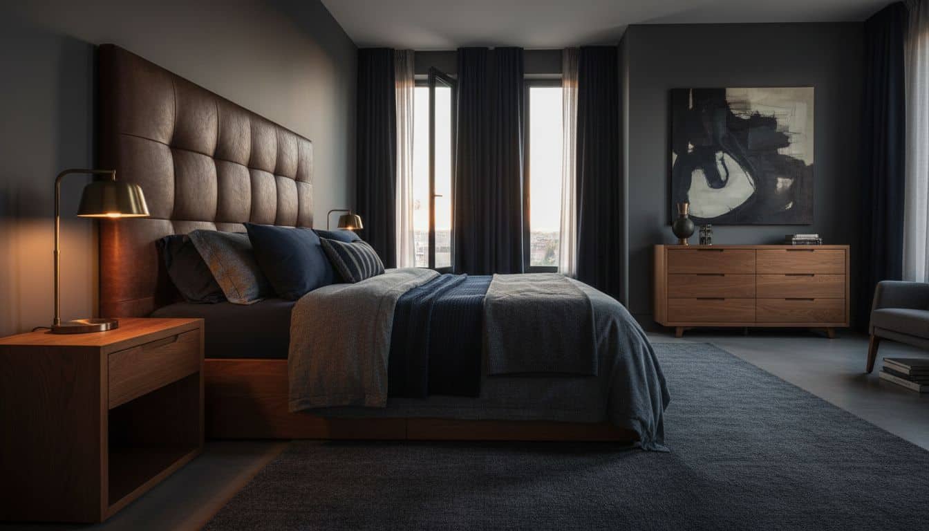 Masculine Bedroom Design: 10 Ideas for a Bold Room